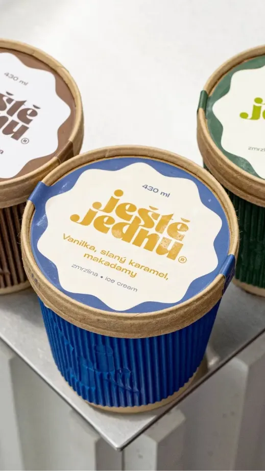 <p>New face &amp; gelateria for a craft ice cream </p><p>love brand <strong>Ještě Jednu</strong>. </p>