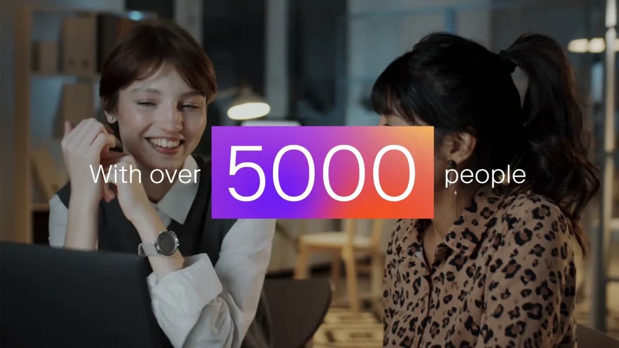 Colorful content for
global fintech company