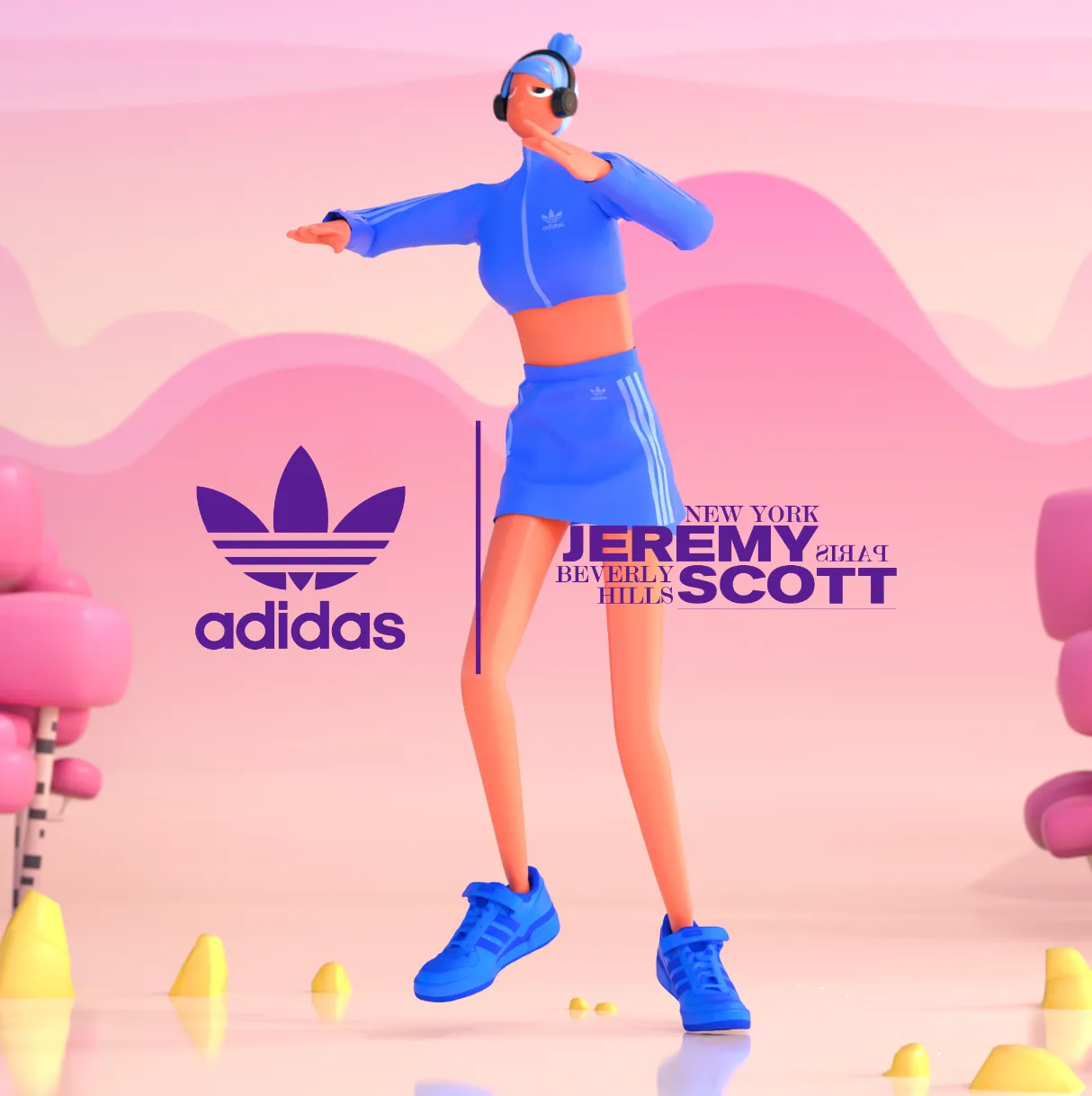 Presenting Adidas
Candy Crush collection
by Jeremy Scott