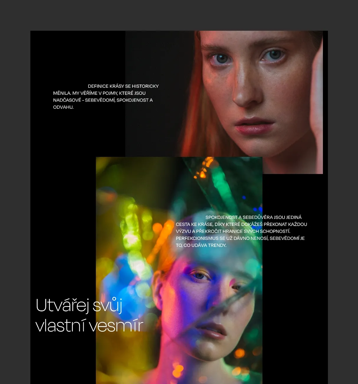 Bluring
the boundaries
of conventional
beauty