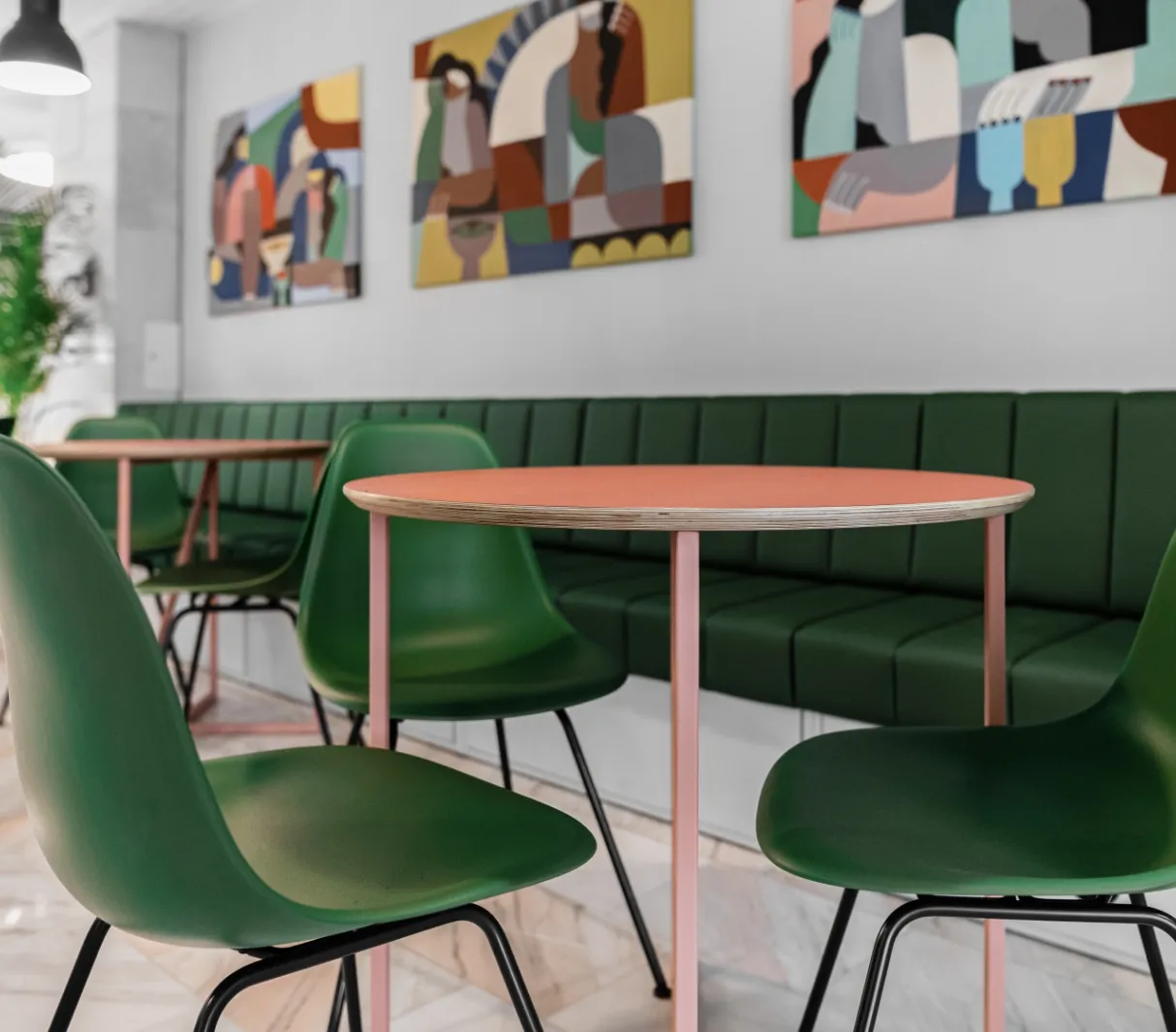Reviving
of old cafeteria
at a hospital