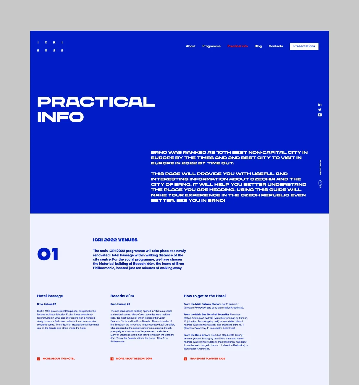 Branding
for a major
worldwide R&D
conference