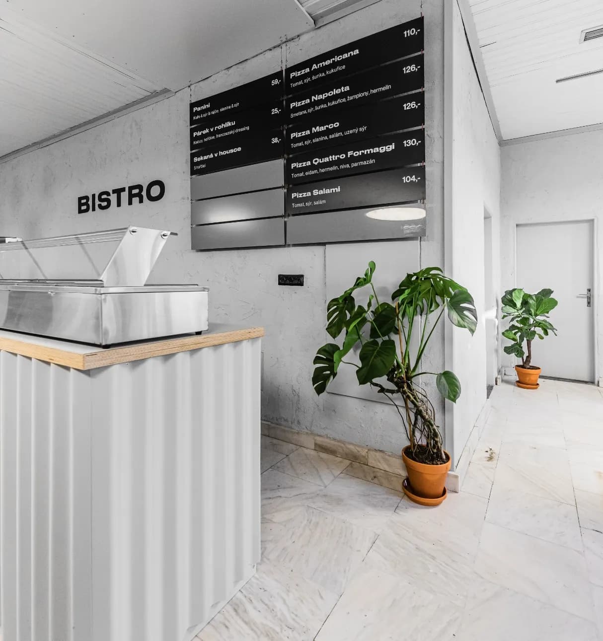 Reviving
of old cafeteria
at a hospital